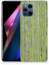 Coque pour OPPO Find X3 | X3 Pro TPU Silicone Bumper Wood Green