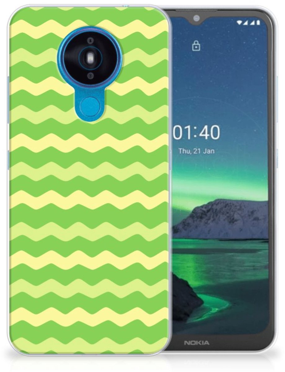 Nokia 1.4 TPU bumper Waves Green