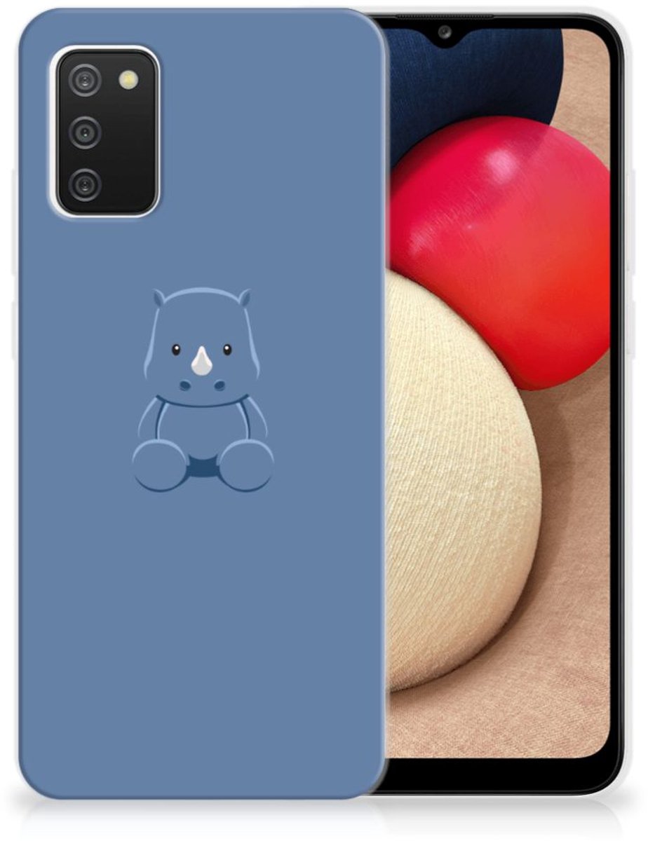 Samsung Galaxy A02s Telefoonhoesje met Naam Baby Rhino
