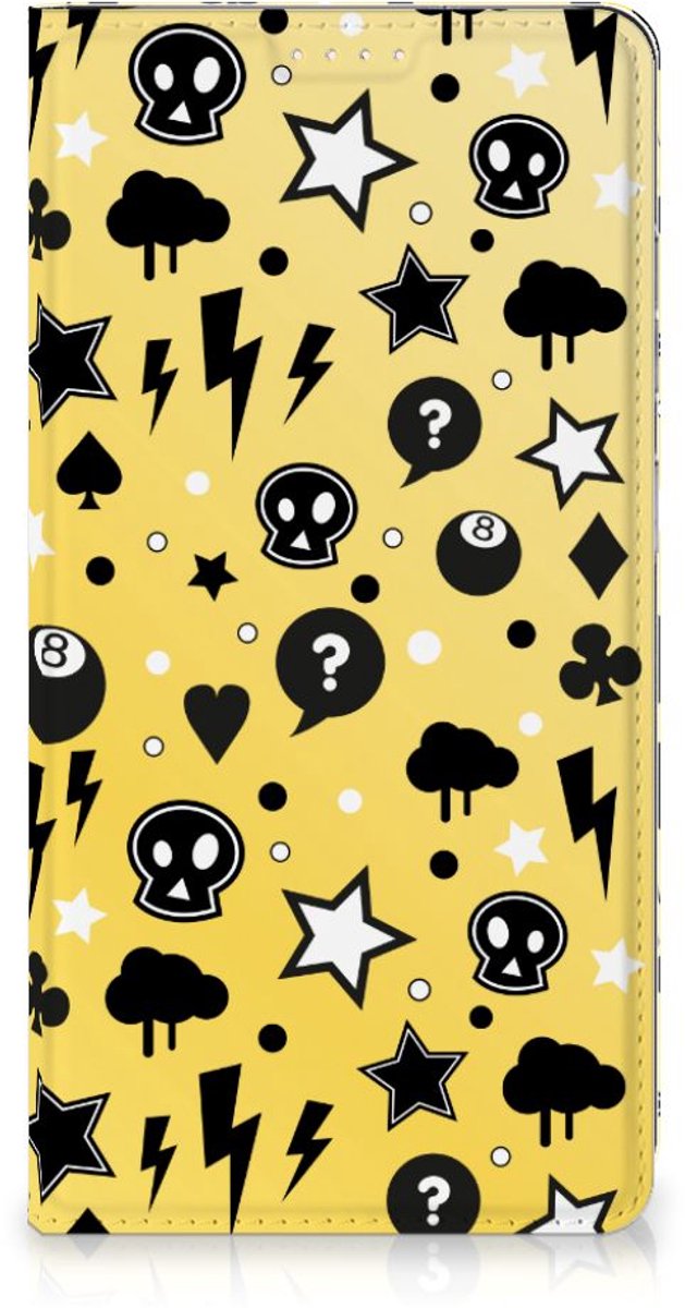Mobiel BookCase Samsung Galaxy S23 Plus Punk Geel