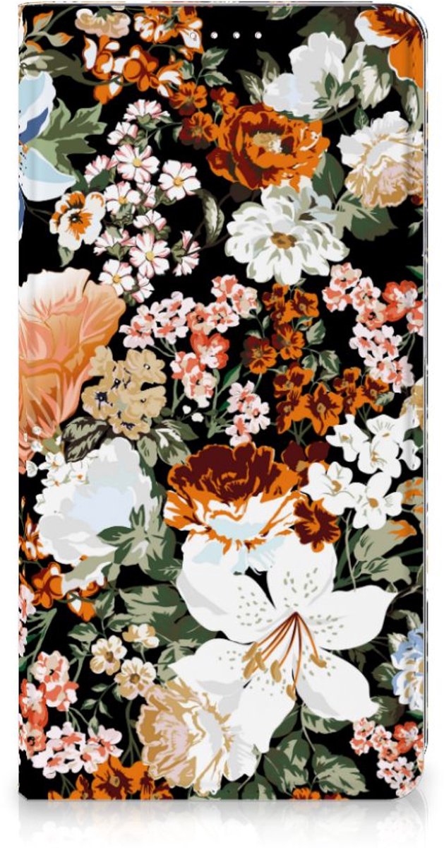 Smart Cover voor Samsung Galaxy S23 Plus Dark Flowers