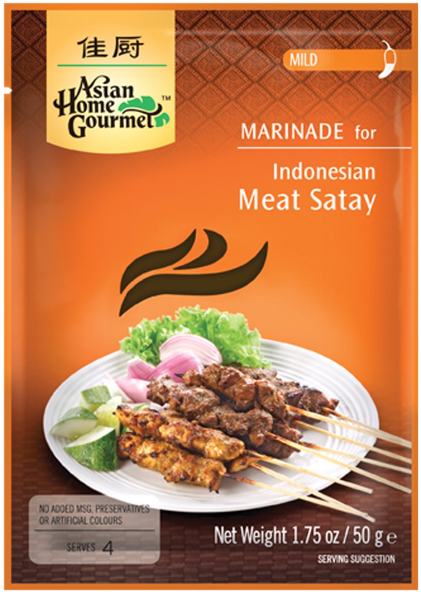 Asian Home Gourmet Indonesische Satemarinade 12 x 50 g