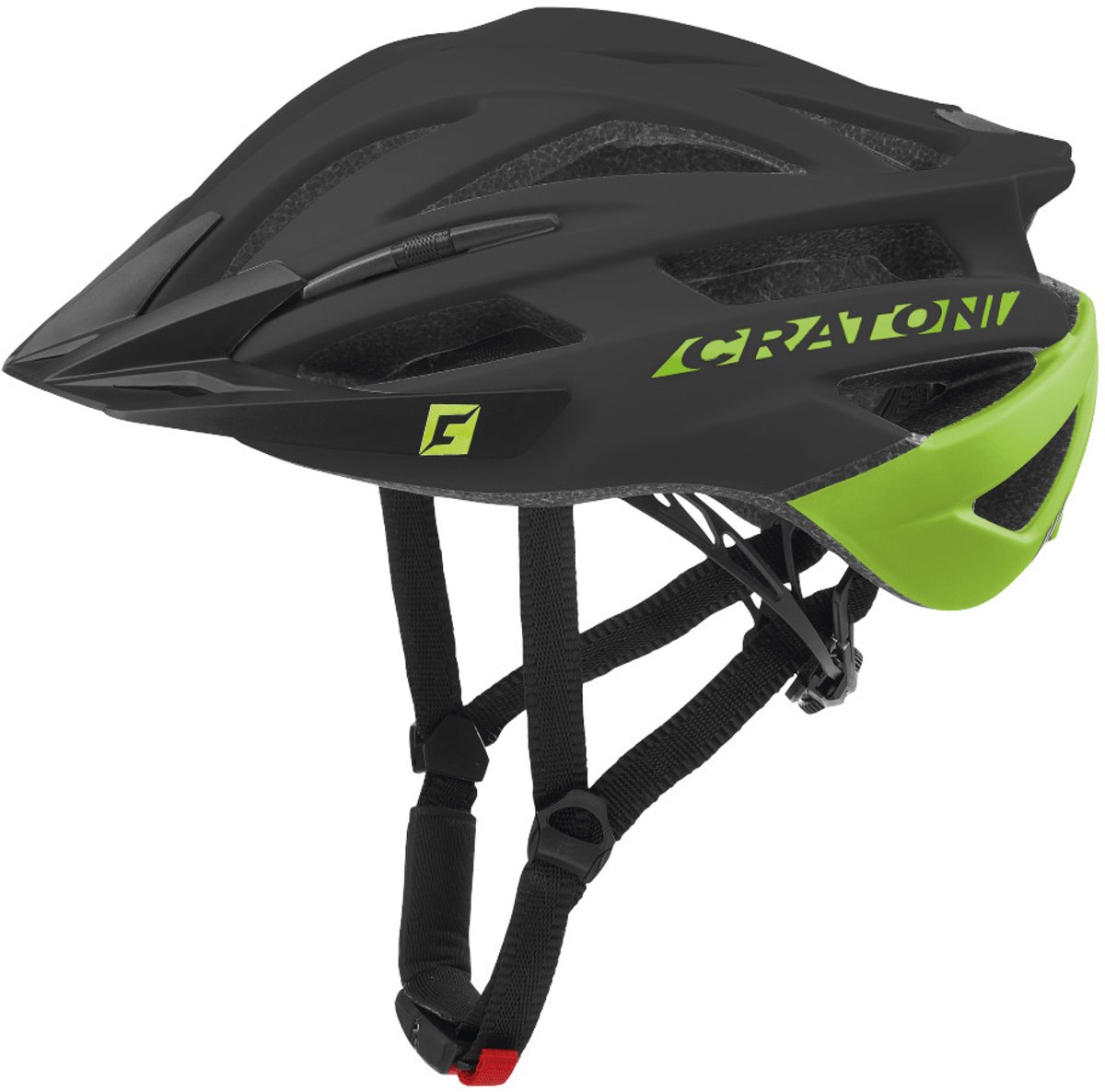 Cratoni Helm Agravic Black-Lime Matt S-M