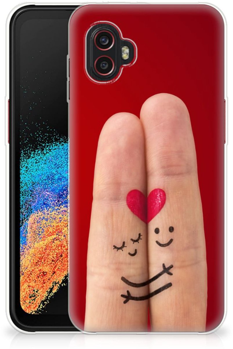 Samsung Galaxy Xcover 6 Pro Silicone Back Cover Liefde - Origineel Romantisch Cadeau