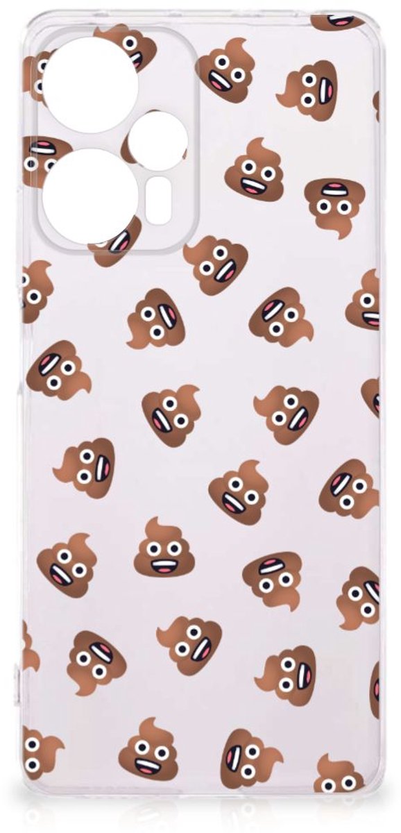 TPU bumper voor Xiaomi Poco F5 Poep Emojis