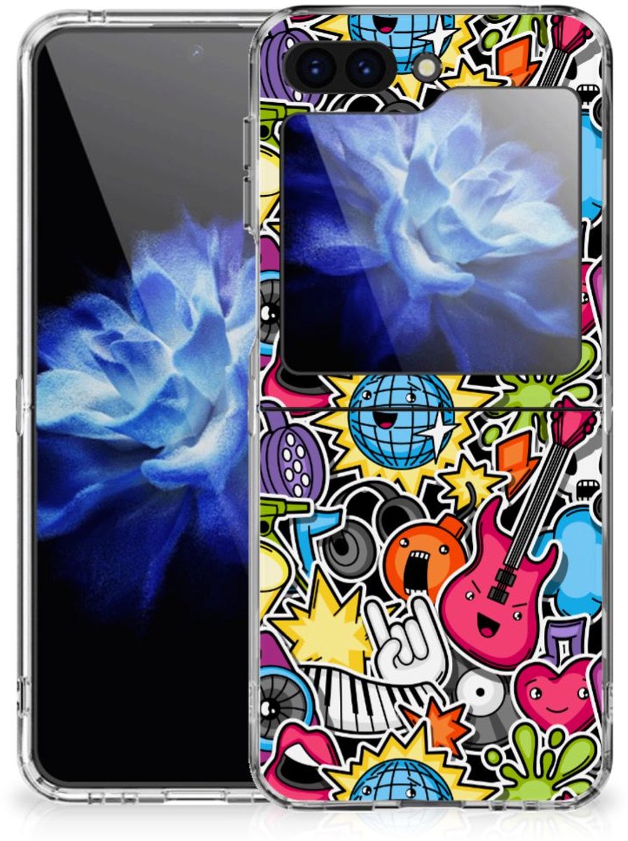 Samsung Galaxy Z Flip 5 Silicone Back Cover Punk Rock