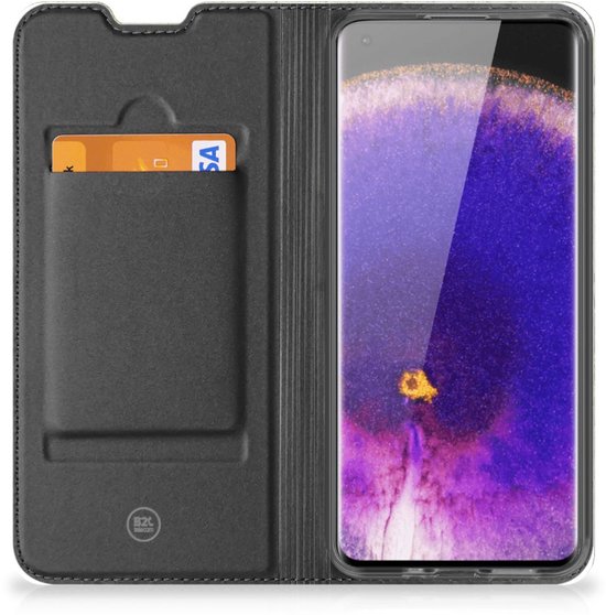 Étui pour téléphone OPPO Find X5 Étui portefeuille Vert Wood