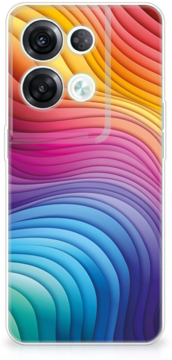TPU Hoesje voor OPPO Reno8 Pro Regenboog