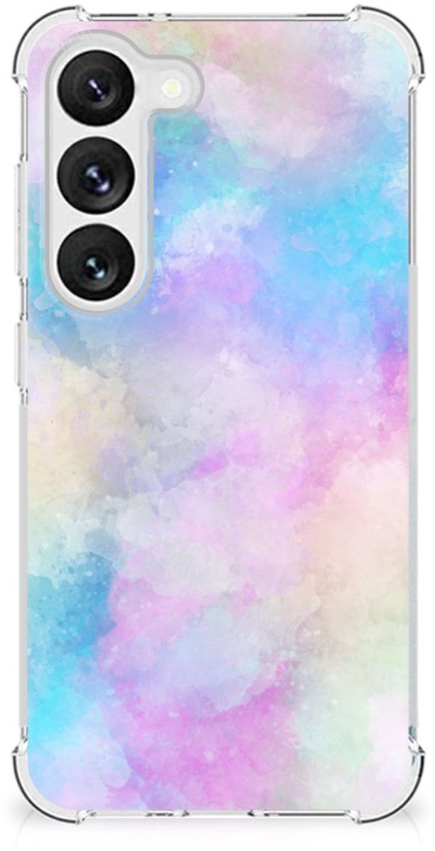 Back Cover voor Back Cover Samsung Galaxy S23 Watercolor Light