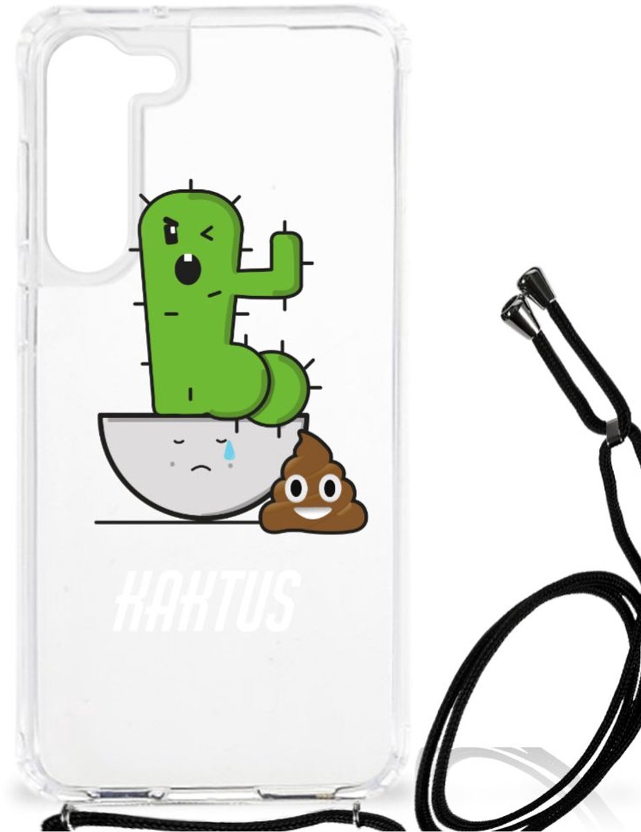 Samsung Galaxy S23 Plus Stevig Bumper Hoesje Cactus Poo