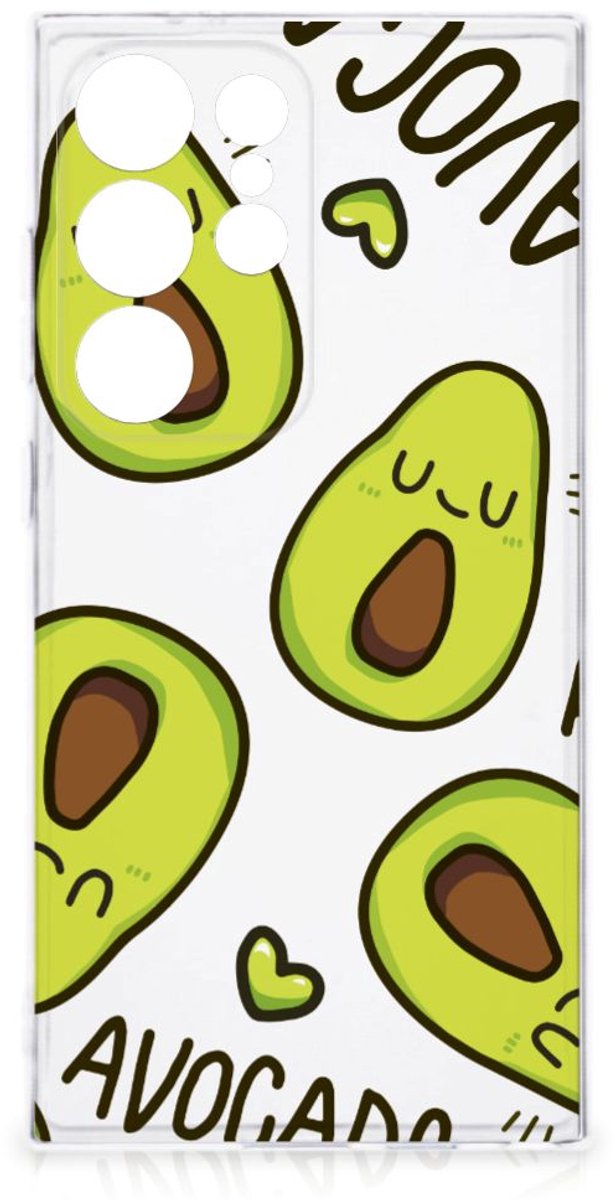 Samsung Galaxy S24 Ultra Telefoonhoesje met Naam Avocado Singing