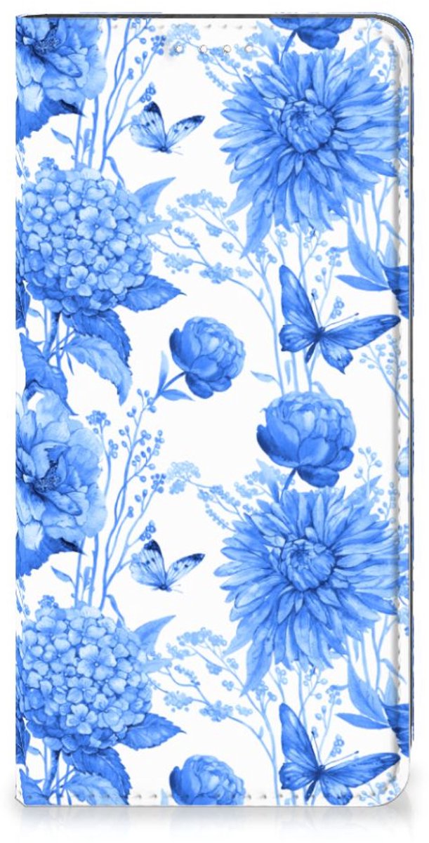 Smart Cover voor Samsung Galaxy S23 Flowers Blue