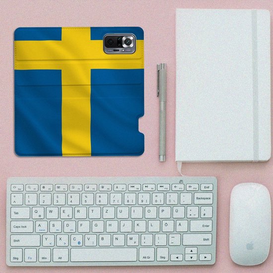 Coque Xiaomi Redmi Note 10 Pro Flip Case Drapeau Suédois