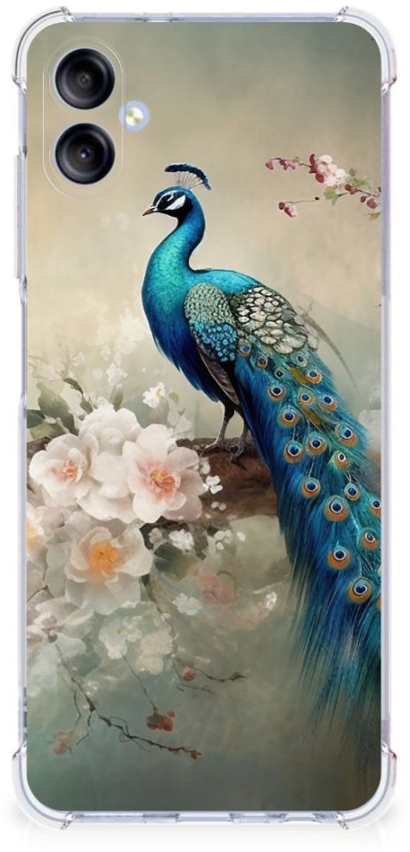Case Anti-shock voor Samsung Galaxy A05 Vintage Pauwen
