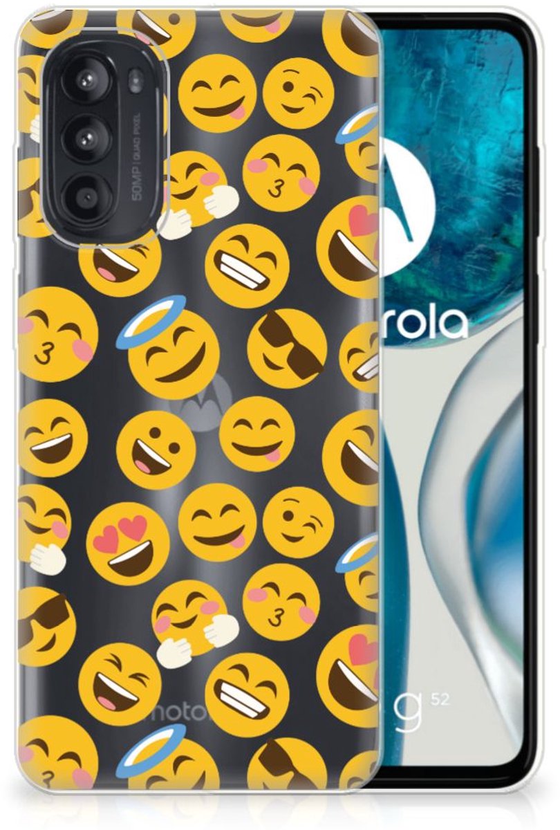 Motorola Moto G52/G82 TPU bumper Emoji