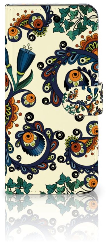 Coque avec pour OPPO A78 5G | A58 5G Portefeuille Baroque Fleur