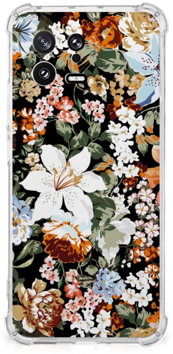 Case voor Xiaomi 13 Dark Flowers