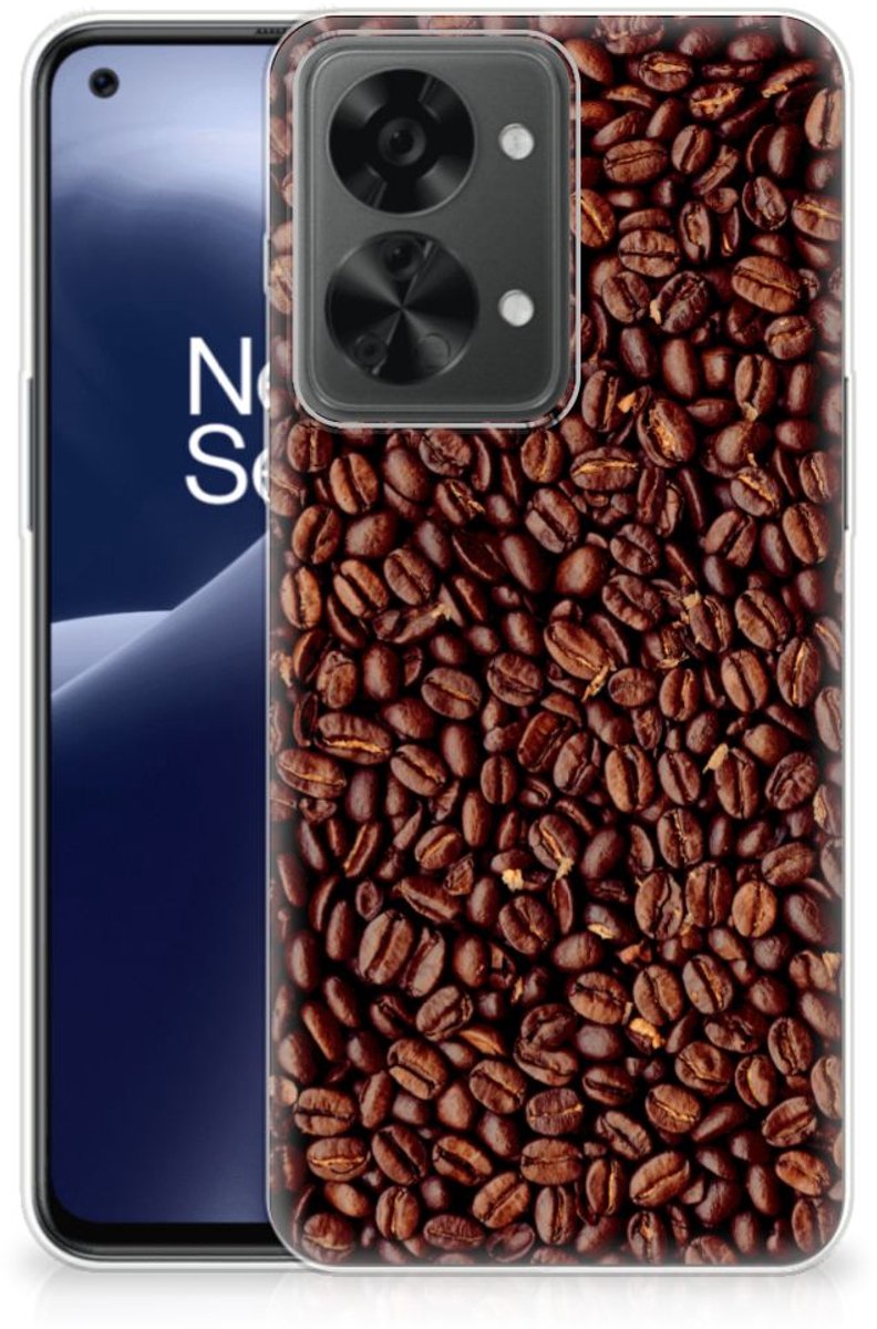 OnePlus Nord 2T Siliconen Case Koffiebonen