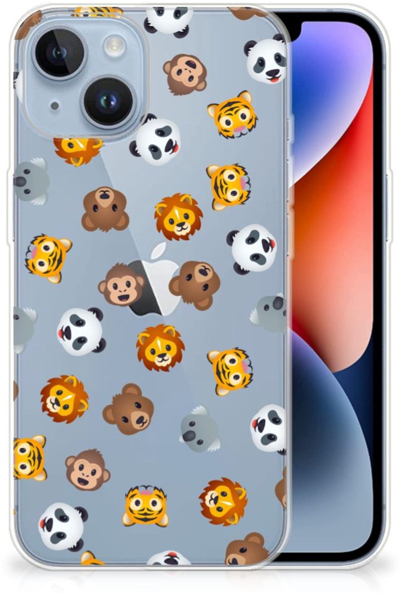 TPU bumper voor Apple iPhone 14 Dieren Emojis