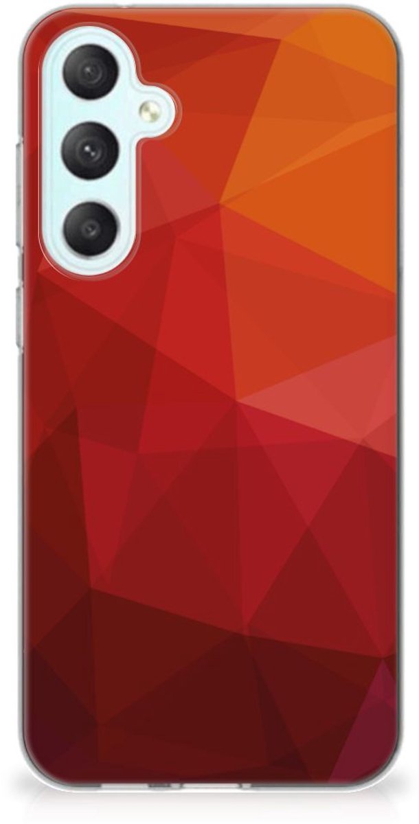 TPU Hoesje voor Samsung Galaxy S23 FE Polygon Red