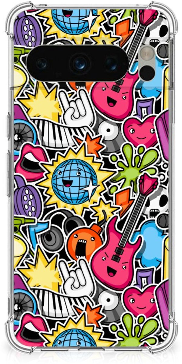 Google Pixel 8 Pro Anti Shock Bumper Case Punk Rock