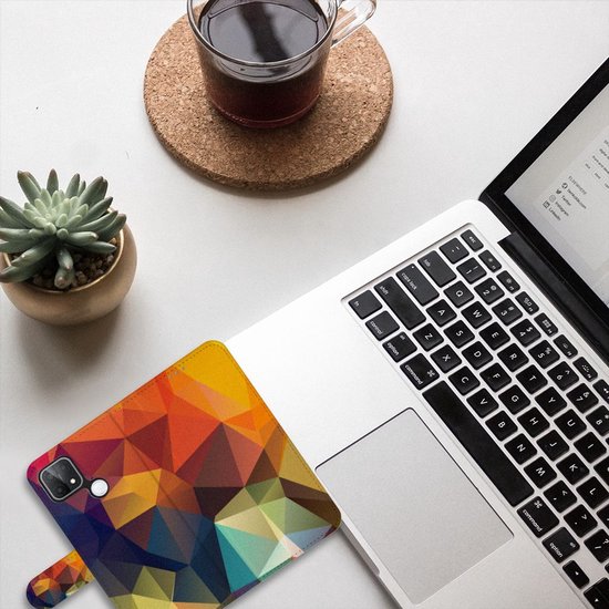 Belle OPPO A15 Smartphone Cover Polygon Color