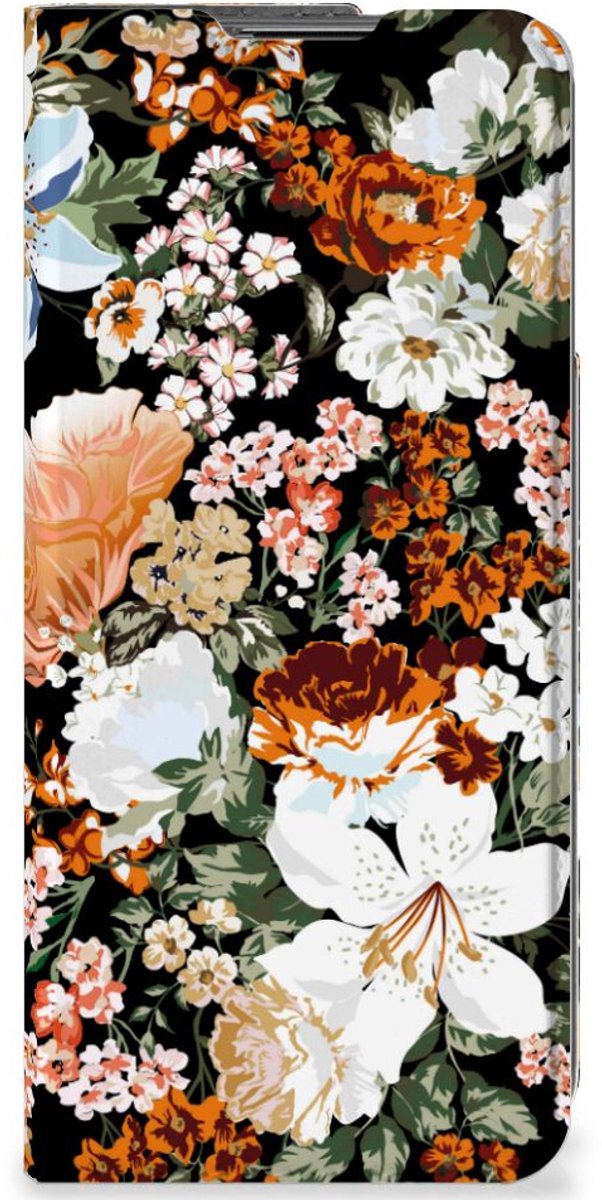 Smart Cover voor OnePlus Nord CE 2 5G Dark Flowers