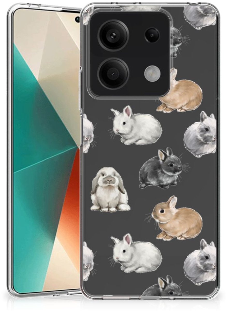 TPU Hoesje voor Xiaomi Redmi Note 13 5G Konijntjes