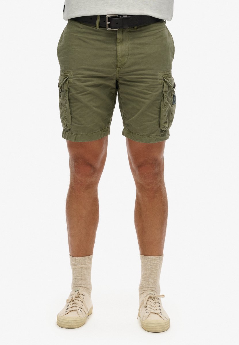 Superdry Broek Parachute Light Short M7110435a Chive Mannen Groen