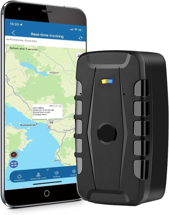 Compacte GPS-tracker zonder abonnement voor auto, kinderen, koffer