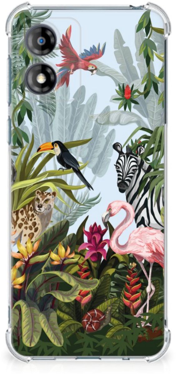 Case Anti-shock voor Motorola Moto E13 Jungle