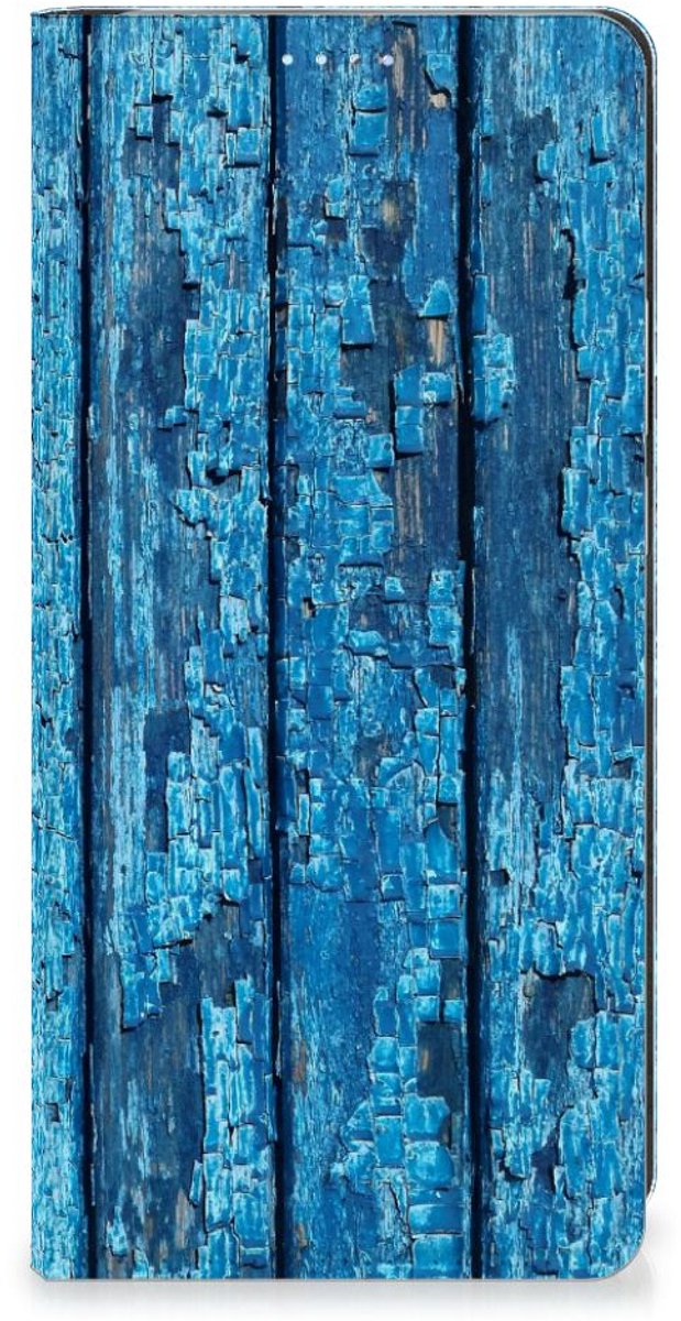 Motorola Edge 40 Pro Book Wallet Case Wood Blue