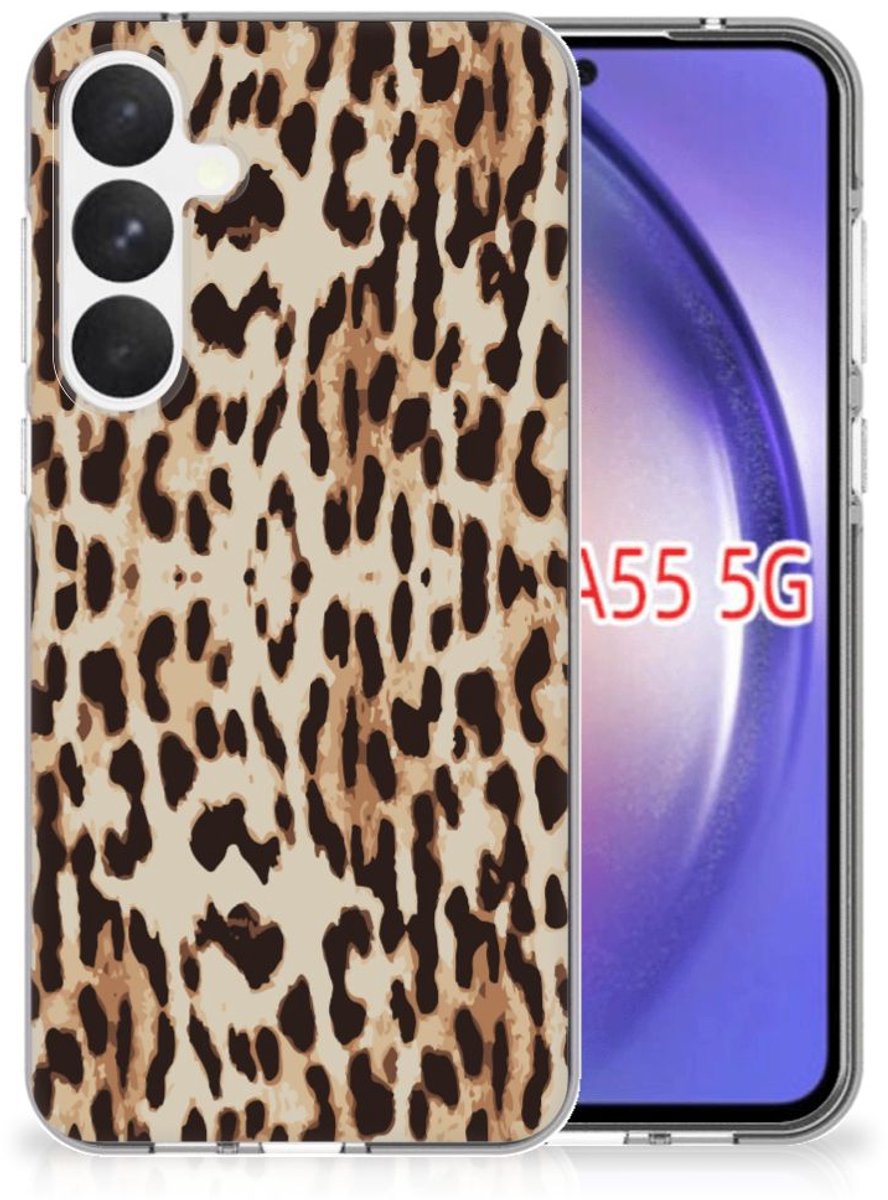 Samsung Galaxy A55 TPU Hoesje Leopard