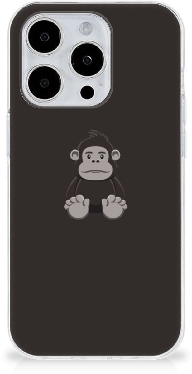 Back Cover voor iPhone 15 Pro Telefoonhoesje met Naam Gorilla