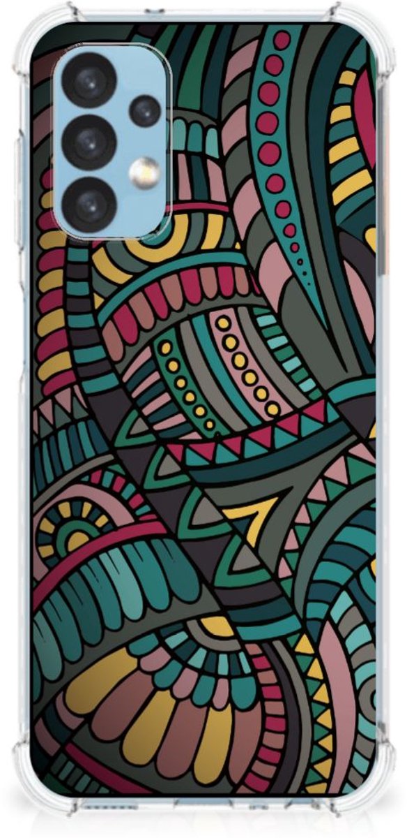 Samsung Galaxy A13 (4G) Doorzichtige Silicone Hoesje Aztec
