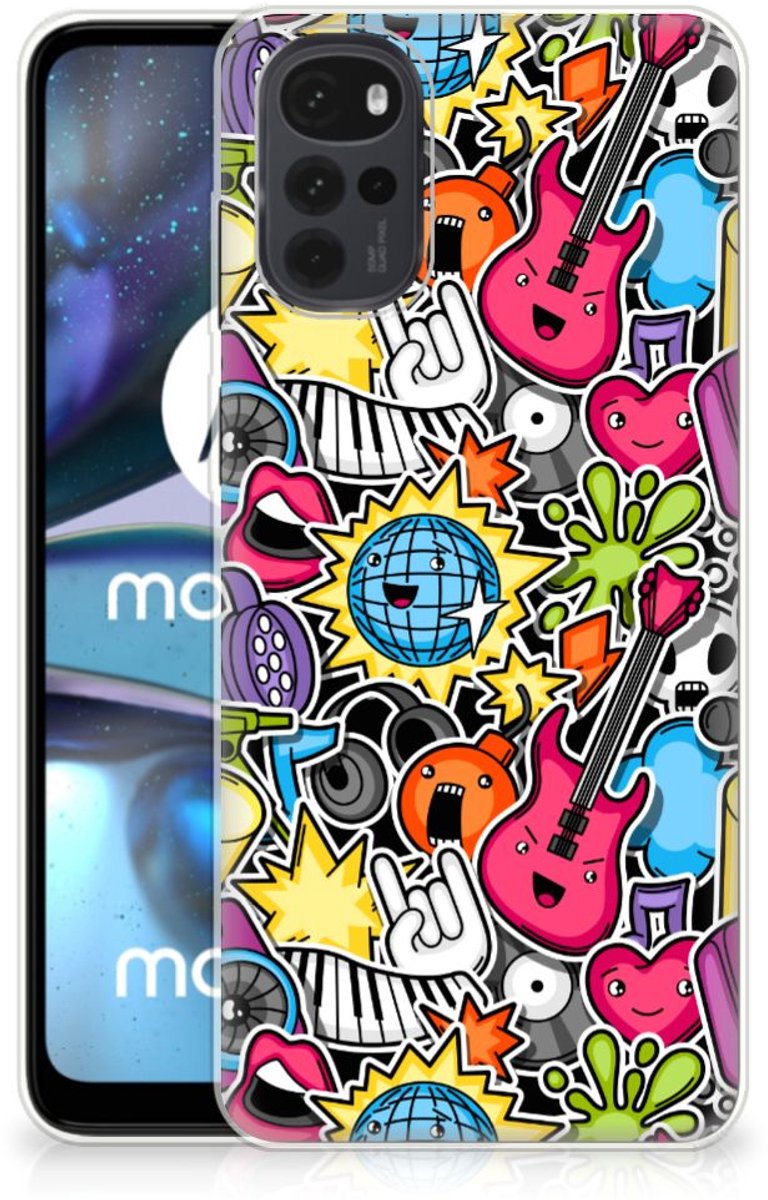 Motorola Moto G22 Silicone Back Cover Punk Rock
