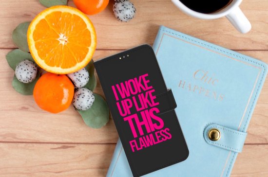 Étui pour téléphone portable OPPO A15 Bookcase avec citations Woke Up