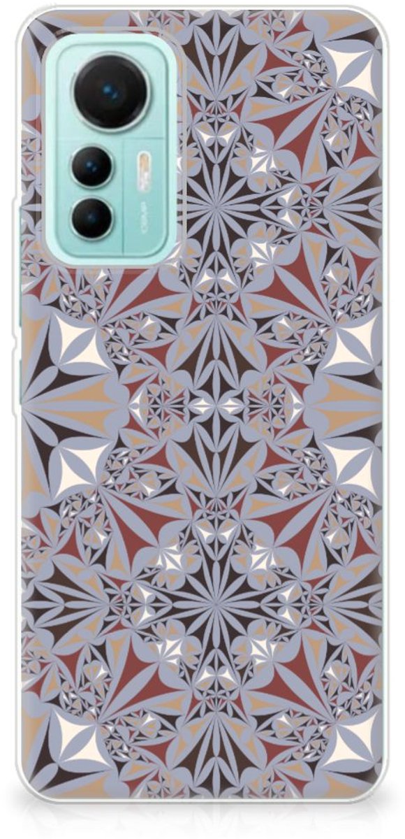 Xiaomi 12 Lite TPU Siliconen Hoesje Flower Tiles
