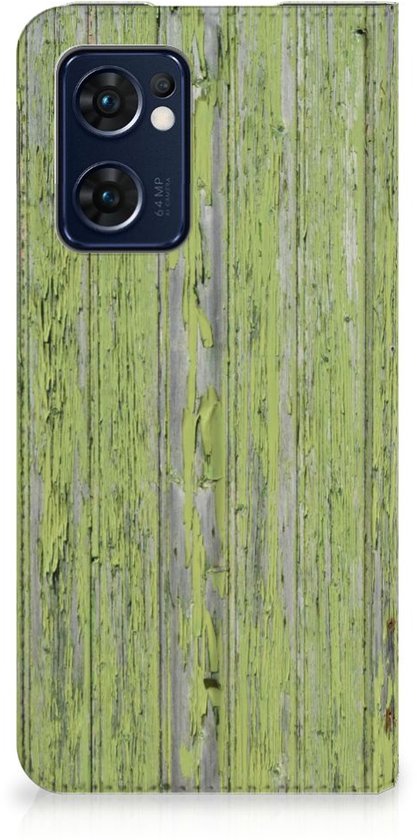 Coque de téléphone OPPO Find X5 Lite | Etui Portefeuille Reno7 5G Wood Vert