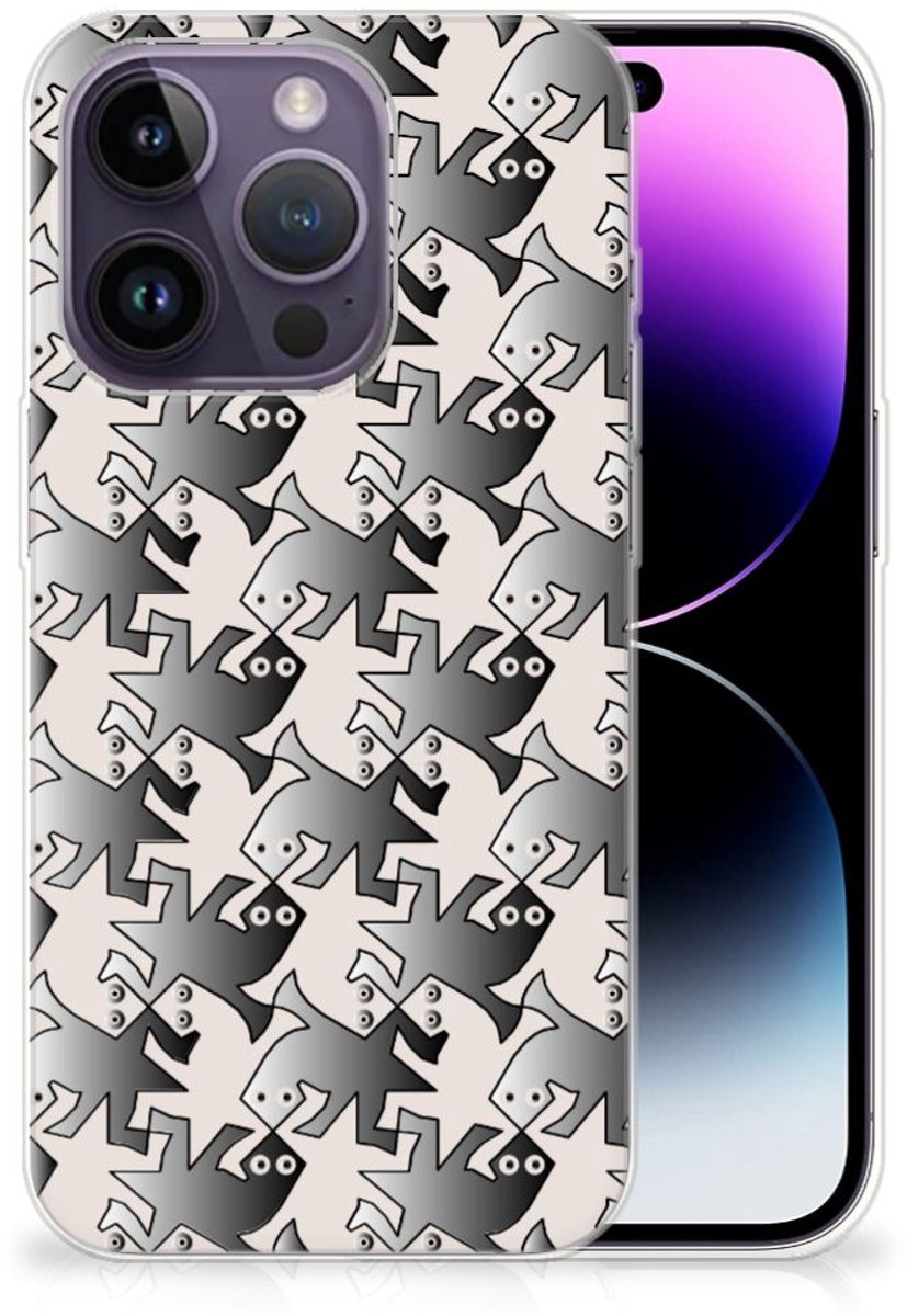 Apple iPhone 14 Pro TPU Hoesje Salamander Grey