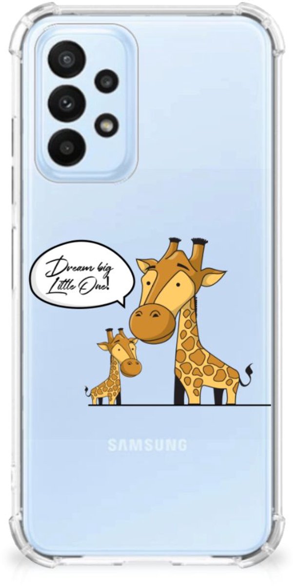 Samsung Galaxy A23 Stevig Bumper Hoesje Giraffe