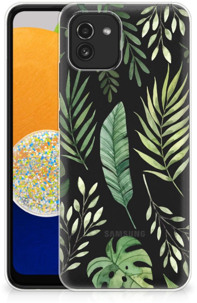 Samsung Galaxy A03 TPU Case Leaves