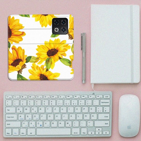 Smart Cover voor OnePlus 10 Pro Zonnebloemen