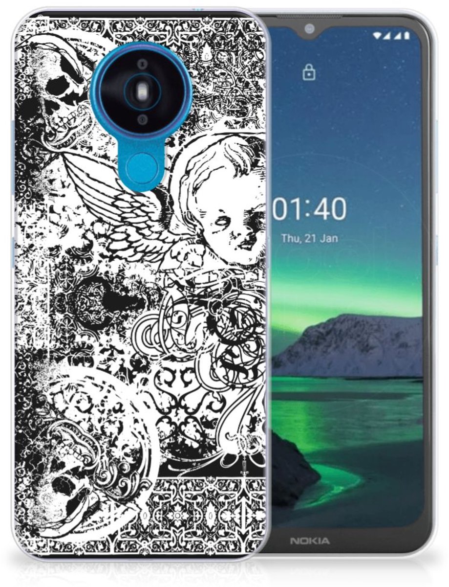 Back Cover voor Silicone Back Case Nokia 1.4 Skulls Angel