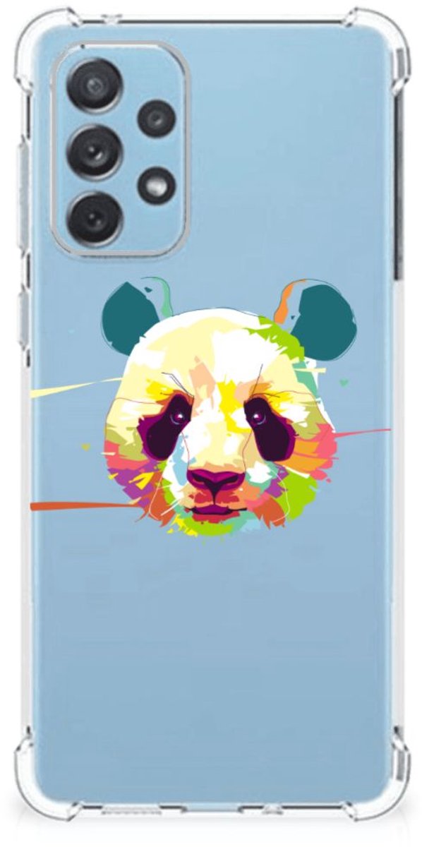Back Cover voor Samsung Galaxy A73 Stevig Bumper Hoesje Panda Color