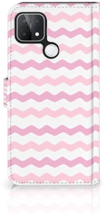Coque pour téléphone portable OPPO A15 Design Coque Vagues Rose