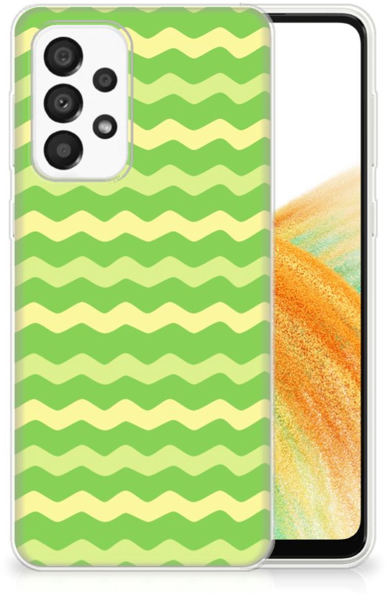 Samsung Galaxy A33 5G TPU bumper Waves Green