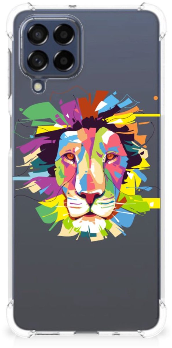 Samsung Galaxy M53 Stevig Bumper Hoesje Lion Color