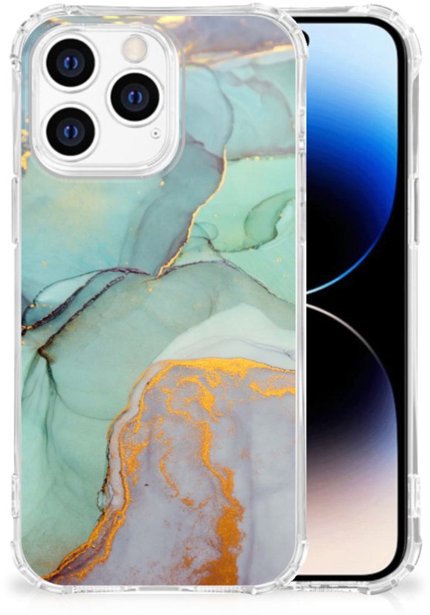 Back Cover voor iPhone 14 Pro Watercolor Mix