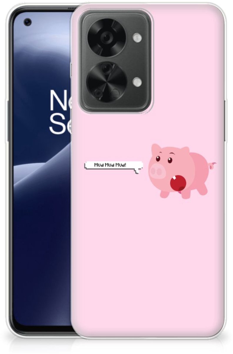 OnePlus Nord 2T Telefoonhoesje met Naam Pig Mud